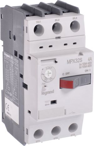 Legrand Wyłącznik silnikowy 3P 1,5kW 2,5-4A MPX3 32S (417307) 1