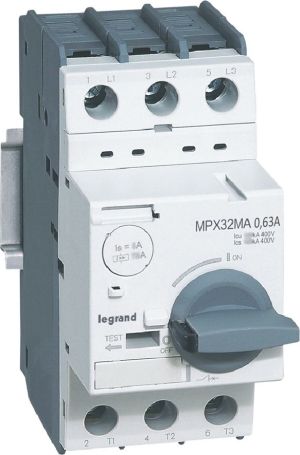 Legrand Wyłącznik silnikowy 3P 0,63A wyzwalacz magnetyczny MPX3 32MA (417343) 1