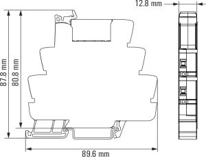 Weidmuller Przekaźnik przemysłowy TRS 2P 8A 230V AC / DC 2CO (1123540000) 3