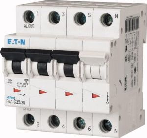 Eaton Wyłącznik nadprądowy 3P+N C 10A 15kA AC FAZ C10/3N (278971) 1