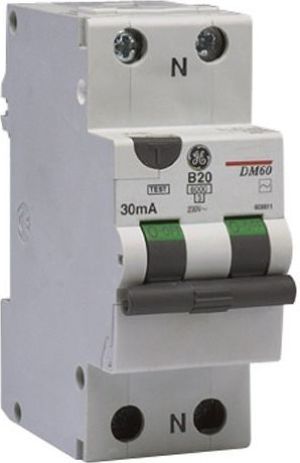 GE Power Wyłącznik różnicowo-nadprądowy DM60 2P AC 16A B (609810) 1