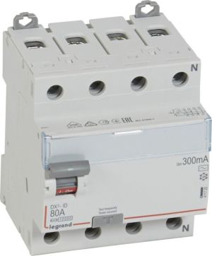 Legrand Wyłącznik różnicowo-prądowy 4P 80A 0,3A typ AC P304 DX3 (411725) 1