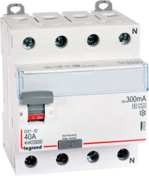 Legrand Wyłącznik różnicowo-prądowy 4P 40A 0,3A typ A-S P304 DX3 (411800) 1