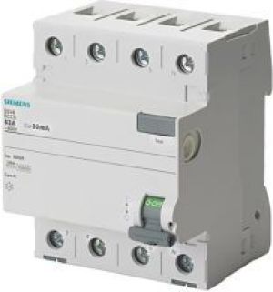 Siemens Wyłącznik różnicowo-prądowy 4P 80A 0,03A typ AC (5SV4347-0) 1
