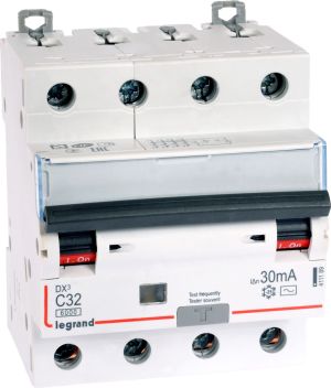 Legrand Wyłącznik różnicowo-nadprądowy 4P 32A C 0,03A typ AC P314 DX3 (411189) 1