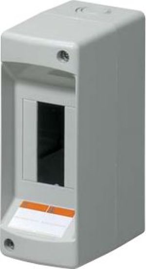 Elettrocanali Rozdzielnica modułowa natynkowa 1x2 seria 610 bez drzwi szara (EC61002) 1