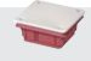 Elettrocanali Rozdzielnica podtynkowa z pokrywą seria 350 92 x 92 x 45mm czerwono-biała (EC350C1) 2