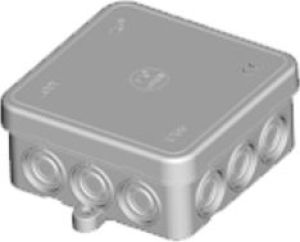 Elettrocanali Puszka hermetyczna natynkowa 75 x 75 x 35mm IP55 szara (EC411C3) 1
