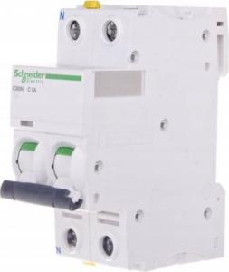 Schneider Electric Wyłącznik nadprądowy 1P+N C 2A 6kA AC iC60N-C2-1N (A9F04602) 1