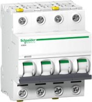 Schneider Electric Wyłącznik nadprądowy 4P C 32A 10kA AC iC60H-C32-4 (A9F07432) 1