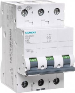 Siemens Wyłącznik nadprądowy 3P C 50A 6kA AC/DC (5SL6350-7) 1
