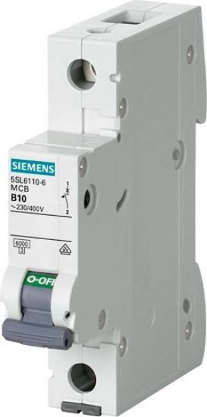 Siemens Wyłącznik nadprądowy 1P C 0,3A 6kA AC (5SL6114-7) 1