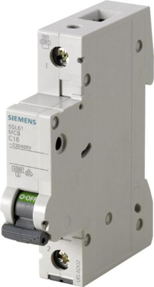 Siemens Wyłącznik nadprądowy 1P B 50A 6kA AC (5SL6150-6) 1