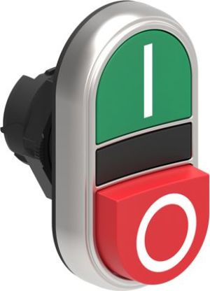 Lovato Electric Napęd przycisku podwójny zielony/czerwony O - I z samopowrotem wystający / płaski (LPCB7223) 1