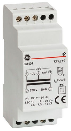 GE Power Transformator bezpieczeństwa 12-12-24V AC TR+S15 (665909) 1