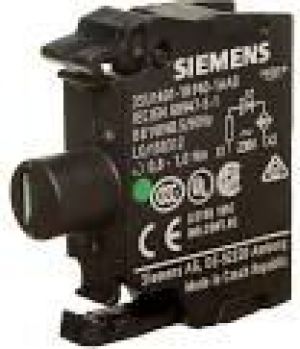 Siemens Oprawka z LED zielona 230V AC montaż czołowy (3SU1401-1BF40-1AA0) 1