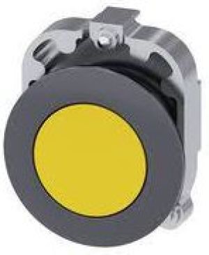 Siemens Napęd przycisku 30mm żółty bez samopowrotu metalowy matowy IP69k Sirius ACT 3SU1060-0JA30-0AA0 - 3SU1060-0JA30-0AA0 1