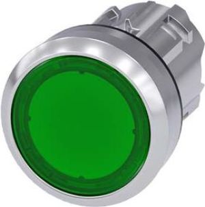 Siemens Napęd przycisku 22mm zielony z podświetleniem z samopowrotem metalowy IP69k Sirius ACT (3SU1051-0AB40-0AA0) 1