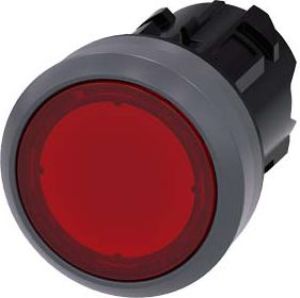 Siemens Napęd przycisku 22mm czerwony z podświetleniem z samopowrotem plastikowy IP69k Sirius ACT (3SU1031-0AB20-0AA0) 1