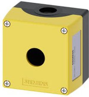 Siemens Obudowa kasety 1-otworowa 22mm czarno-żółta M20 (3SU1801-0AA00-0AA2) 1