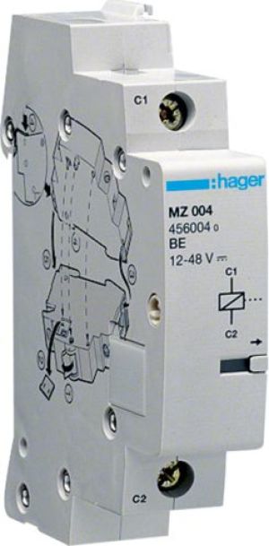 Hager Wyzwalacz wzrostowy 12-24V DC / 24-48V AC (MZ204) 1