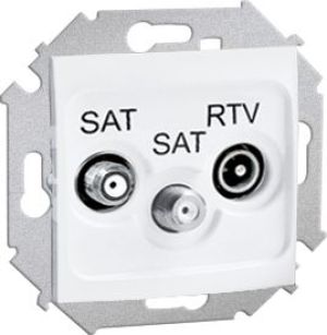 Kontakt-Simon Gniazdo antenowe Simon 15 RTV-SAT-SAT końcowe biały (1591038-030) 1