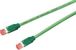 Siemens Kabel krosowy patchcord SF/UTP kat. 6A zielony 0,5m (6XV1870-3QH50) 1