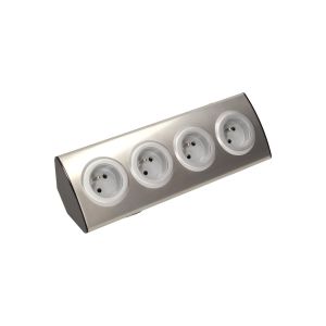 Orno Gniazdo meblowe 4x230V INOX 3