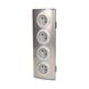 Orno Gniazdo meblowe 4x230V INOX 4