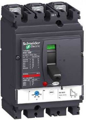 Schneider Wyłącznik mocy 3P 250A 50kA z wyzwalaczem termo-magnetycznym NSX250N TM250D 3P Compact (LV431830) 1