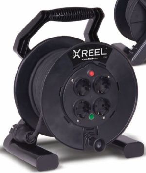 PCE Przedłużacz bębnowy Xreel 4 gniazda 3 x 2,5mm IP20 30m (92501T48263) 1