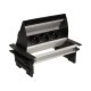 Orno Gniazdo wpuszczane w blat 3x250V AC ze szczotką przeciwkurzową i przewodem 1,8m 2