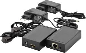 System przekazu sygnału AV Digitus Przedłużacz / extender HDMI Full HD 3D po skrętce kat.5e UTP do 100m ze sterowaniem IR (DS-55120) 2
