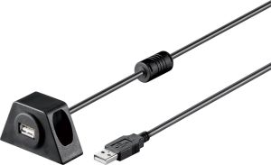 Kabel USB Goobay USB-A - USB-A 2 m Czarny (93351) 1