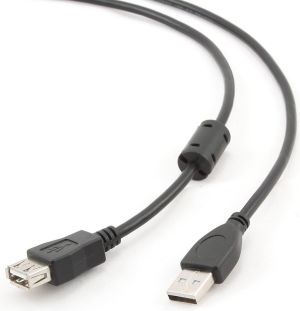 Kabel USB Gembird USB-A - USB-A 1.8 m Czarny (Z09255) 1