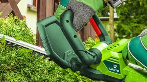 Verto Nożyce do żywopłotu akumulatorowe 2 x 18V Li-Ion / 1,3Ah szerokość cięcia 510mm (52G568) 4