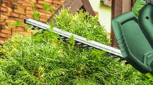 Verto Nożyce do żywopłotu akumulatorowe 2 x 18V Li-Ion / 1,3Ah szerokość cięcia 510mm (52G568) 5