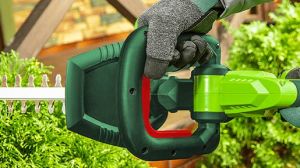 Verto Nożyce do żywopłotu akumulatorowe 2 x 18V Li-Ion / 1,3Ah szerokość cięcia 510mm (52G568) 7