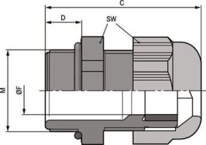 LAPP Dławnica kablowa poliamidowa M16 IP68 SKINTOP K-M 16 ATEX plus czarna (54115210) 2