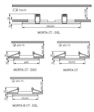 Kanlux Sufitowa oprawa punktowa MORTA B CT-DSL50-B czarny (22110) 3