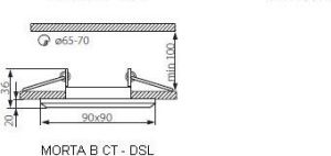 Kanlux Oprawa punktowa Morta B CT-DSL50-SR 50W Gx5,3 IP20 (22112) 3