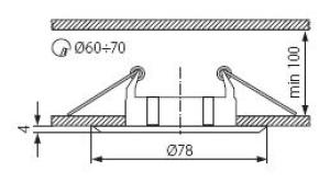 Kanlux Sufitowa oprawa punktowa BASK CTC-5514-MPC/N matowo perłowy chrom/nikiel (02814) 3