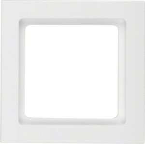 Berker Ramka pojedyncza Q.3 pozioma/pionowa biała aksamit (10116099) 1