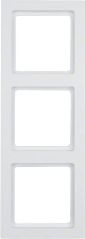 Berker Ramka potrójna Q.3 biały aksamit (10136099) 1