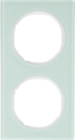 Berker Ramka podwójna R.3 szkło hartowane białe (10122209) 1