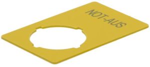 Eaton Tabliczka opisowa żółta okrągła NOT-AUS M22-XZK-D99 (216471) 1