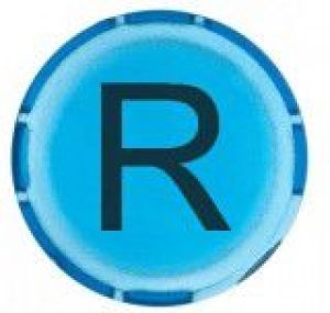 Eaton Soczewka przycisku 22mm płaska niebieska z symbolem RESET M22-XDL-B-X6 (218304) 1