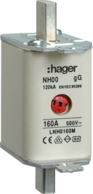 Hager Wkładka bezpiecznikowa NH00 160A 500V gG (LNH0160M) 1