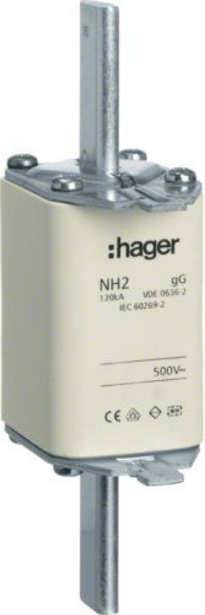 Hager Wkładka bezpiecznikowa zwłoczna NH2C 50A AC 500V gG (LNH2050T) 1