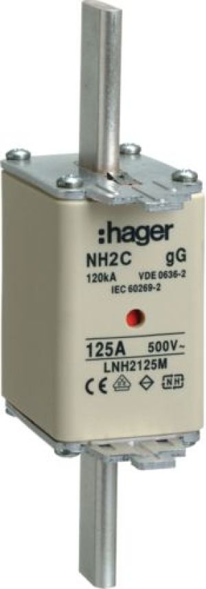 Hager Wkładka bezpiecznikowa NH2C 125A 500V gG (LNH2125M) 1